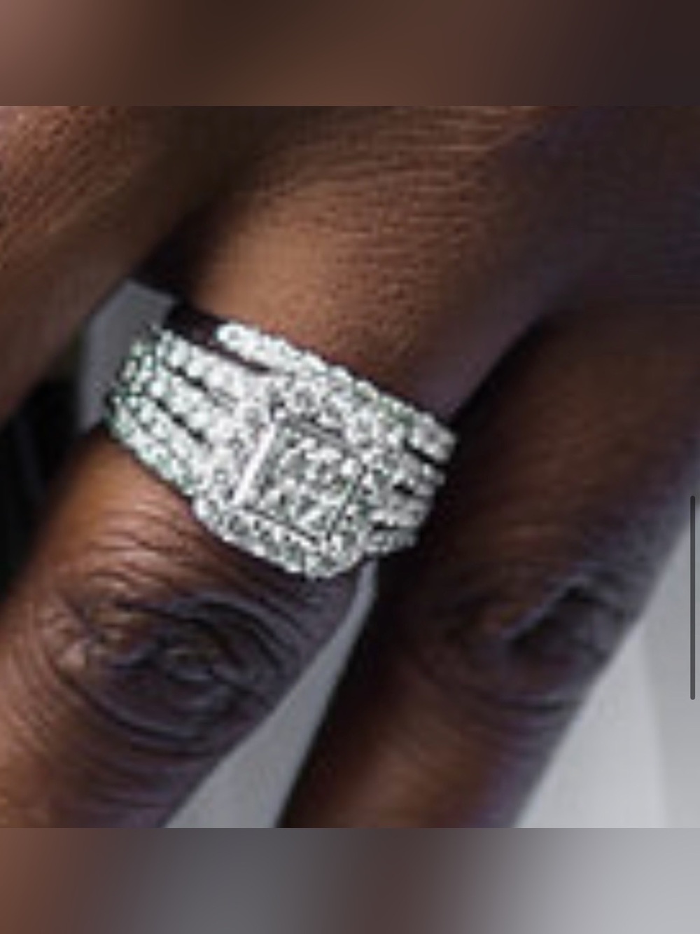 Ring 3 ct tw Diamonds 14K White Gold